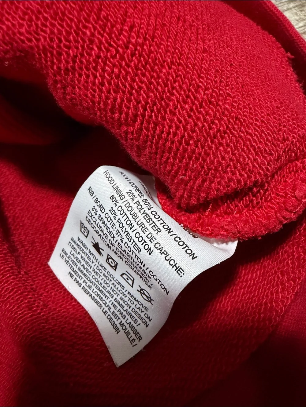 Jordan Air Jordan Hoodie Sweatshirt Men’s L Red Blue Pullover Pockets